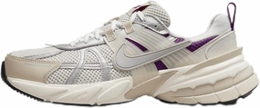 Nike V2K Run Premium Shoes (HF4305-072, Light Bone/Sanddrift/Viotech/Metallic Silver) Size 9