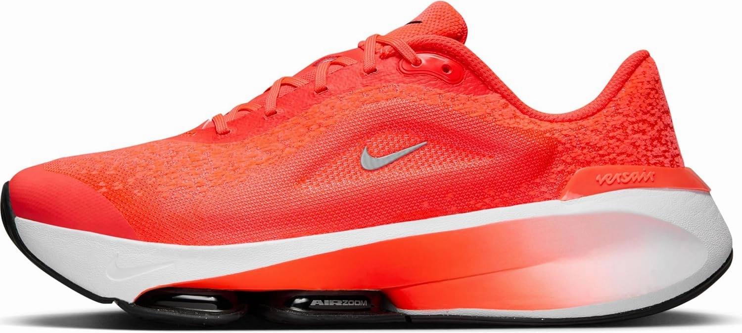 Nike Versair Women's Workout Shoes (DZ3547-600, Bright Crimson/Black/Lilac Bloom/Metallic Silver) Size 6.5