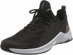Nike Women's Air Max Bella Tr 3 Sneaker, Black/Metallic Gold-flat Pewter-white, 6