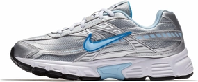 Nike Women's Initiator Wide Metallic Silver/Ice Blue White Grey Running Shoe 9 W US