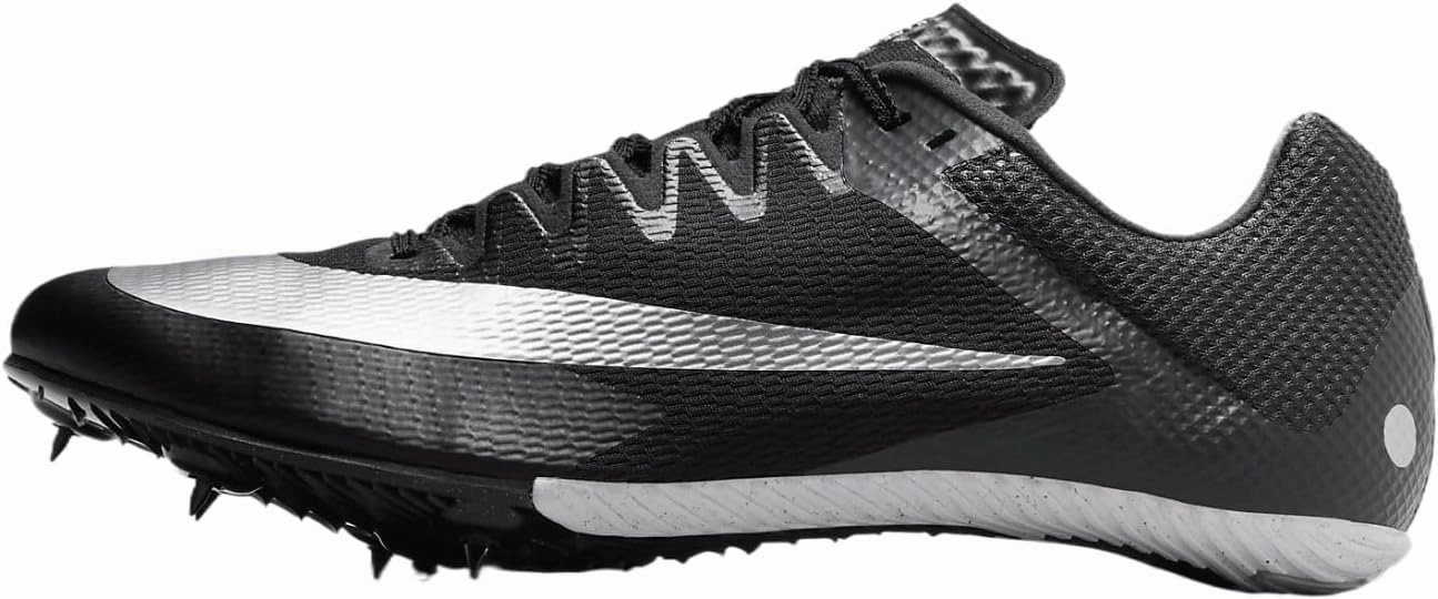 Nike Zoom Rival Track & Field Sprinting Spikes (FZ9663-001, Black/Black/Metallic Silver) Size 5