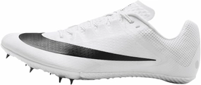 Nike Zoom Rival Track & Field Sprinting Spikes (FZ9663-100, White/Metallic Silver/Black) Size 7