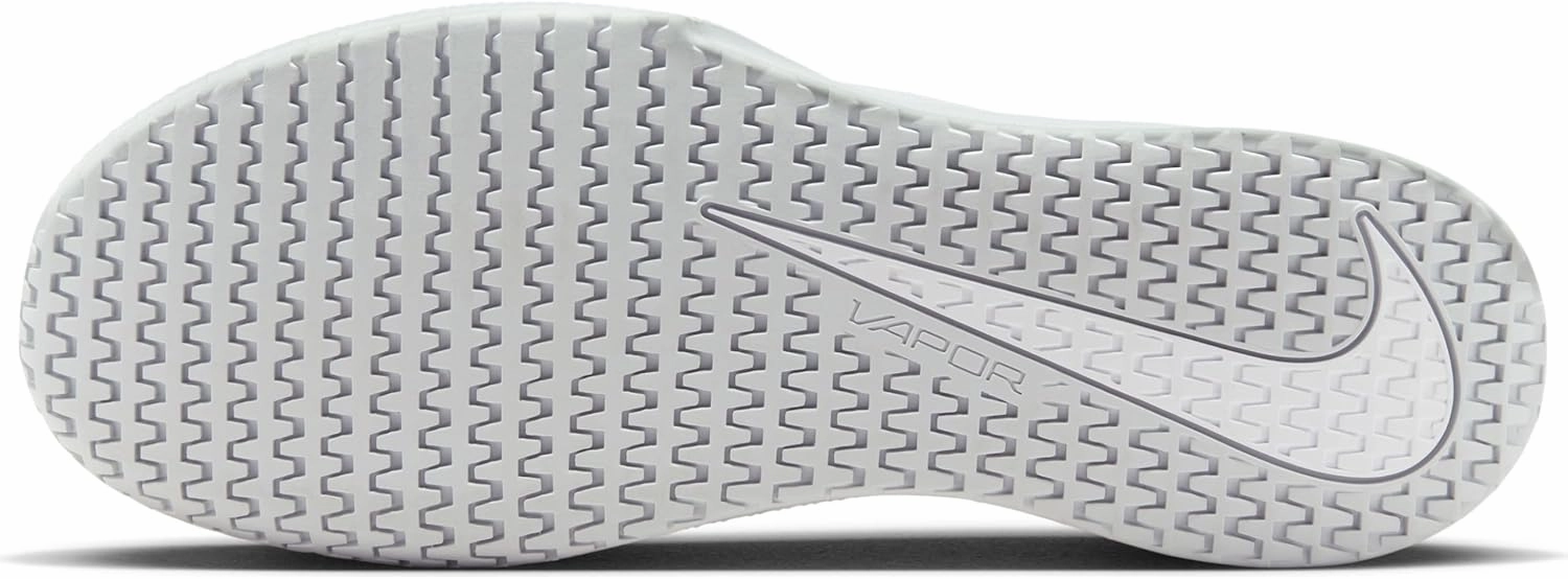 NikeCourt Vapor Lite 2 Women's Hard Court Tennis Shoes (DV2019-101, White/Metallic Silver-Pure Platinum)