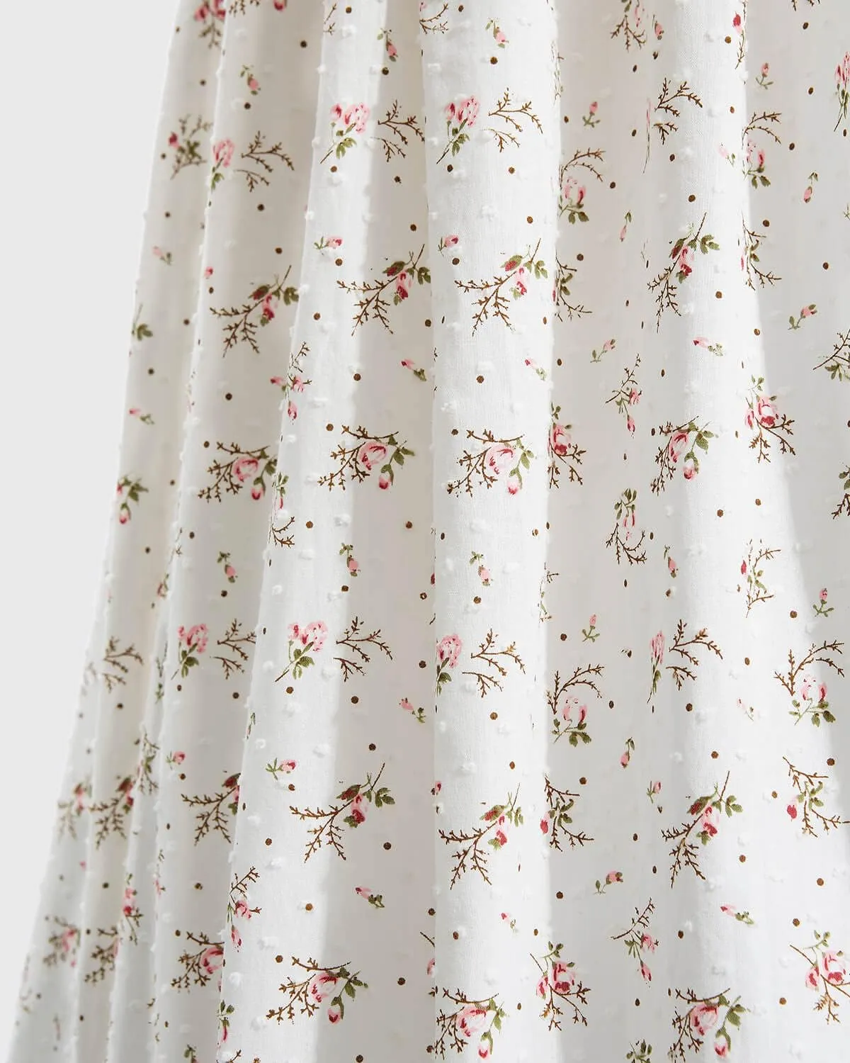 Nuoqi Regency Dresses for Women Floral Regency Era Dress Empire Waist Long Tea Party Dress