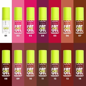 NYX PROFESSIONAL MAKEUP Fat Oil Lip Drip, Moisturizing Lip Oil Gloss, Vegan Tinted Formula, Up to 12 HR Hydration