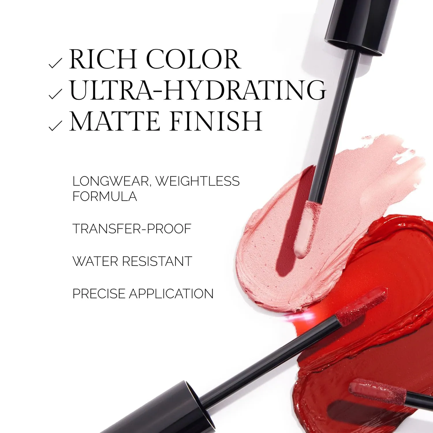 OFIR Velvet Bond Liquid Matte Lipstick, Full Coverage, Highly-Pigmented, Ultra-hydrating, Water-resistant, Matte Finish, Rose - Warm Pink, 0.12 fl oz