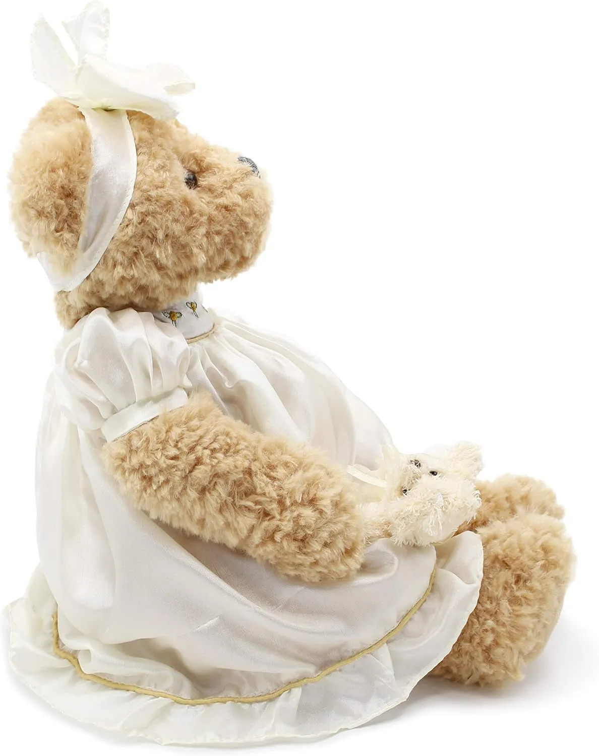 oitscute Teddy Bears Baby Cute Soft Plush Stuffed Animal Toy for Girl Women 16" (White Lace)
