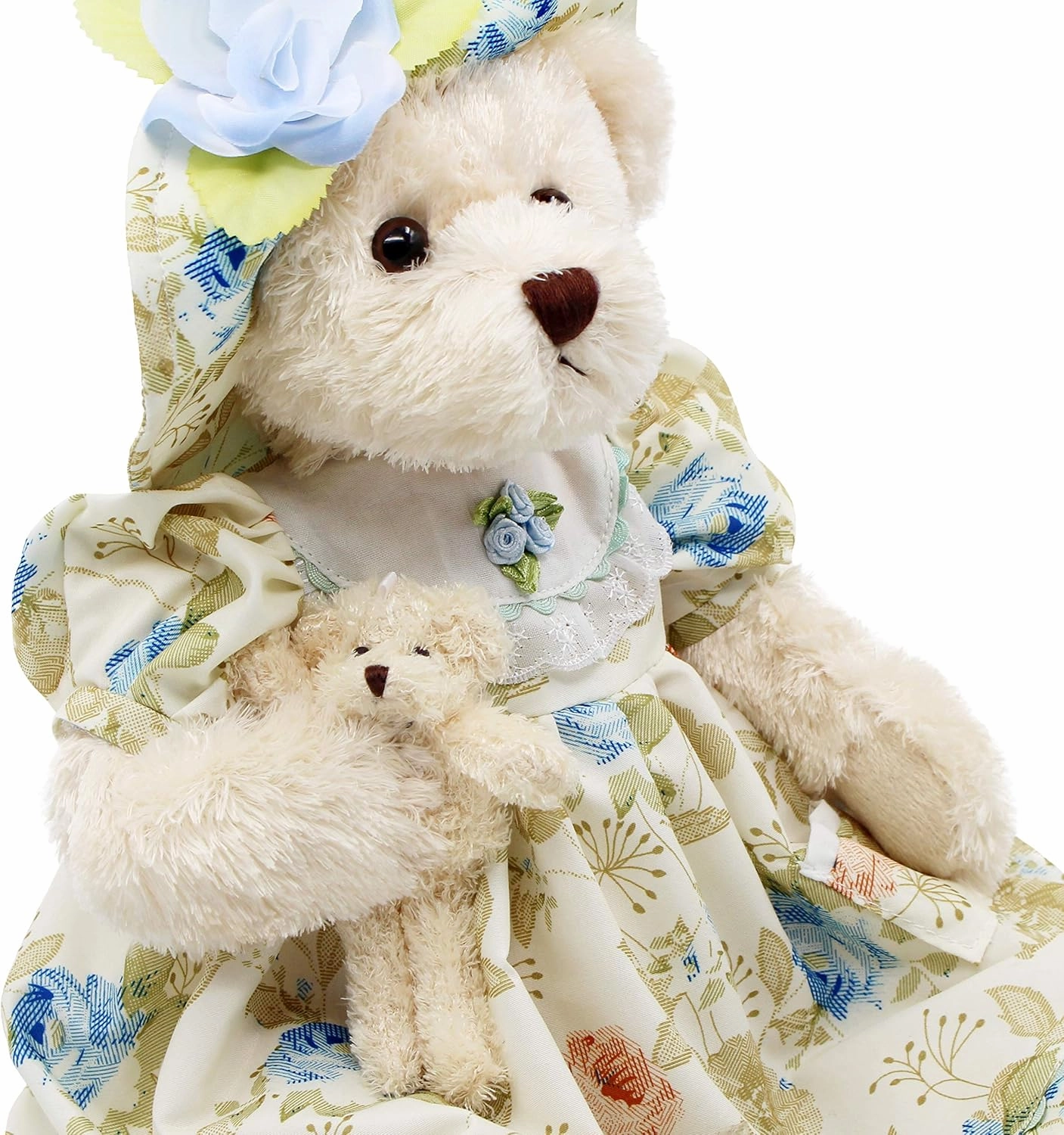 oitscute Teddy Bears Baby Cute Soft Plush Stuffed Animal Toy for Girl Women 16" (Green Flower)