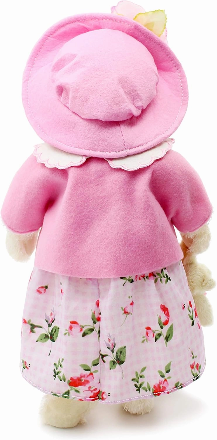 oitscute Teddy Bears Baby Cute Soft Plush Stuffed Animal Toy for Girl Women 16" (Pink Flower Pastoral Style)