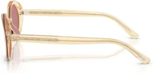 Oliver Peoples 0OV5565SU Lumar 17830F Becr/Pink Satin Mirrored Polarized Oval Women's Sunglasses