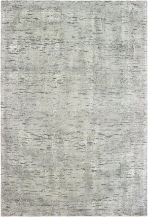 Oriental Weavers Lucent Hand-Made Wool Blend Area Rug - 45905-6' x 9' - in Solid Grey - Modern Style, Hand-Made Wool and Viscose Rugs, Dining, Living Room Rug