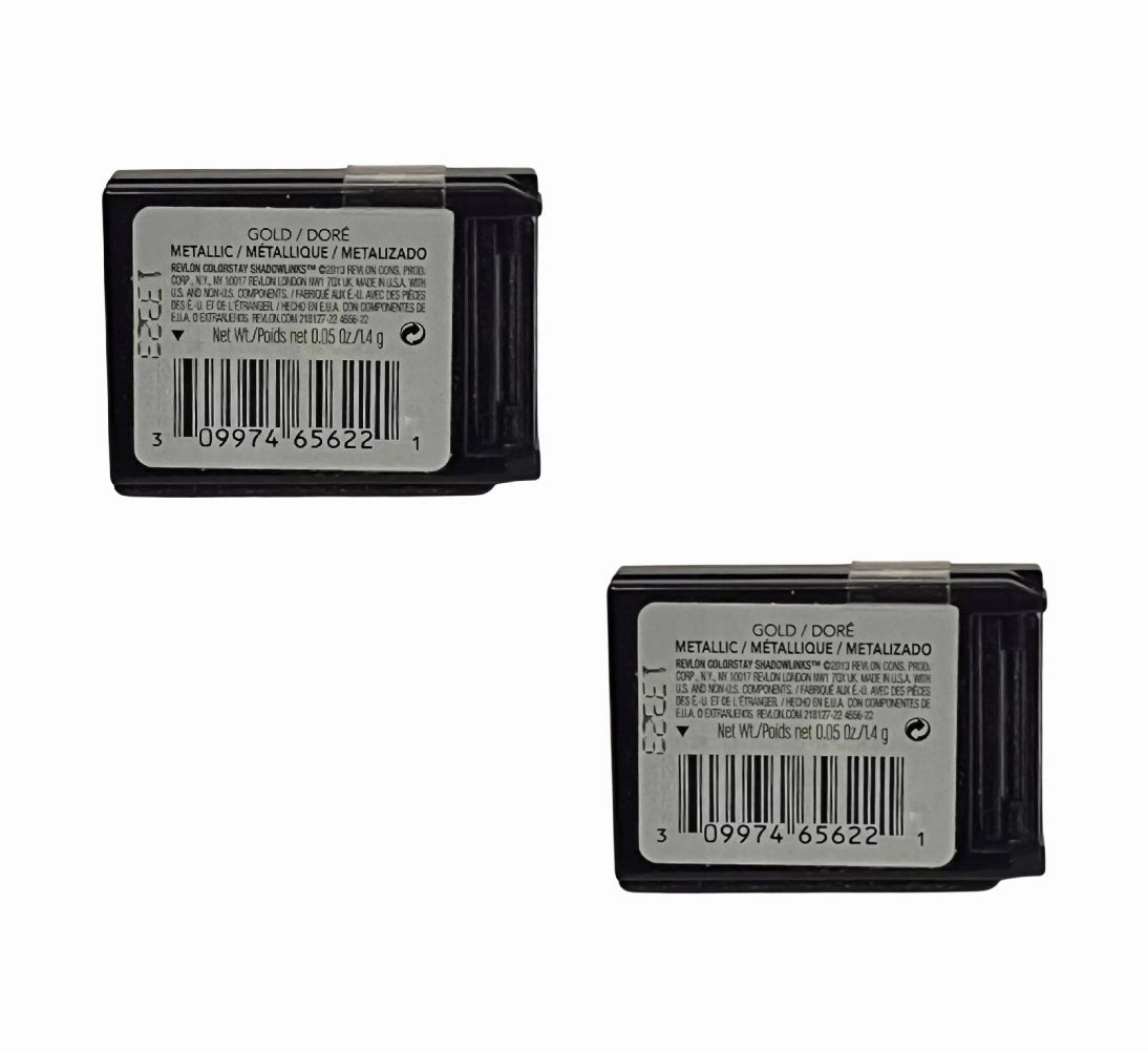 Pack of 2 Revlon Colorstay Shadowlinks Eye Shadow, Gold (Metallic) 220