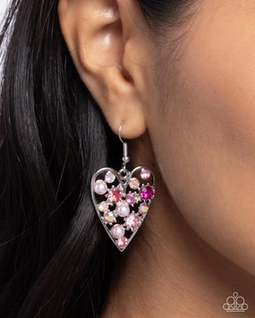 Paparazzi Earring ~ Unbelievable Shimmer - Pink