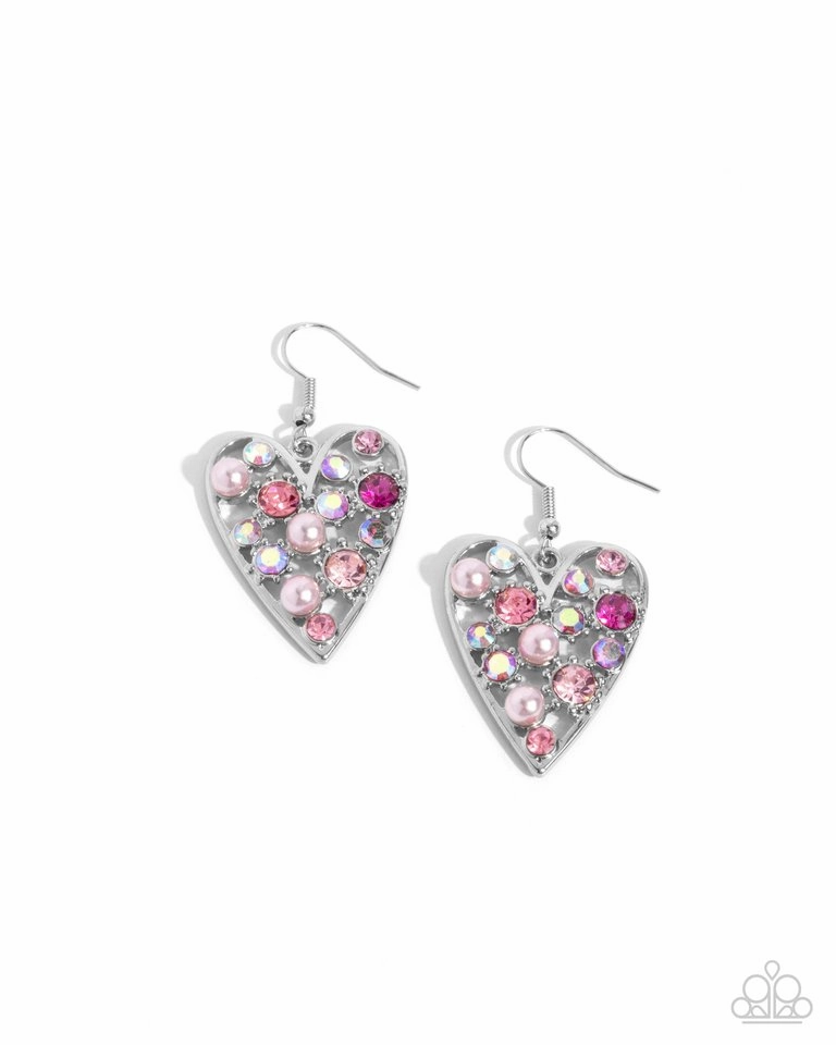 Paparazzi Earring ~ Unbelievable Shimmer - Pink