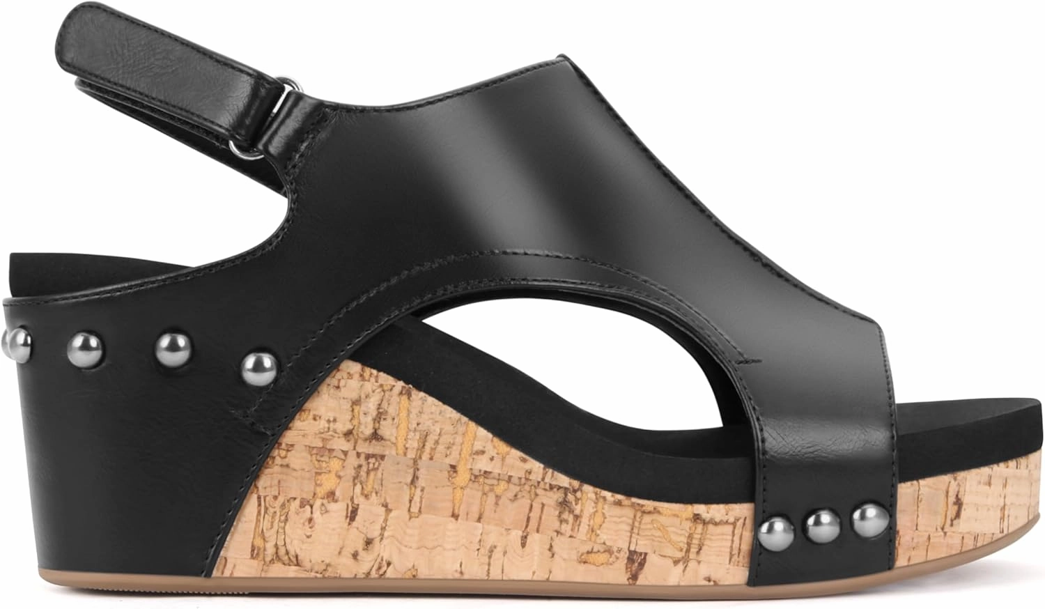 PARTY Women's Wedge Sandals With Buckle Ankle Strap for Dressy Summer