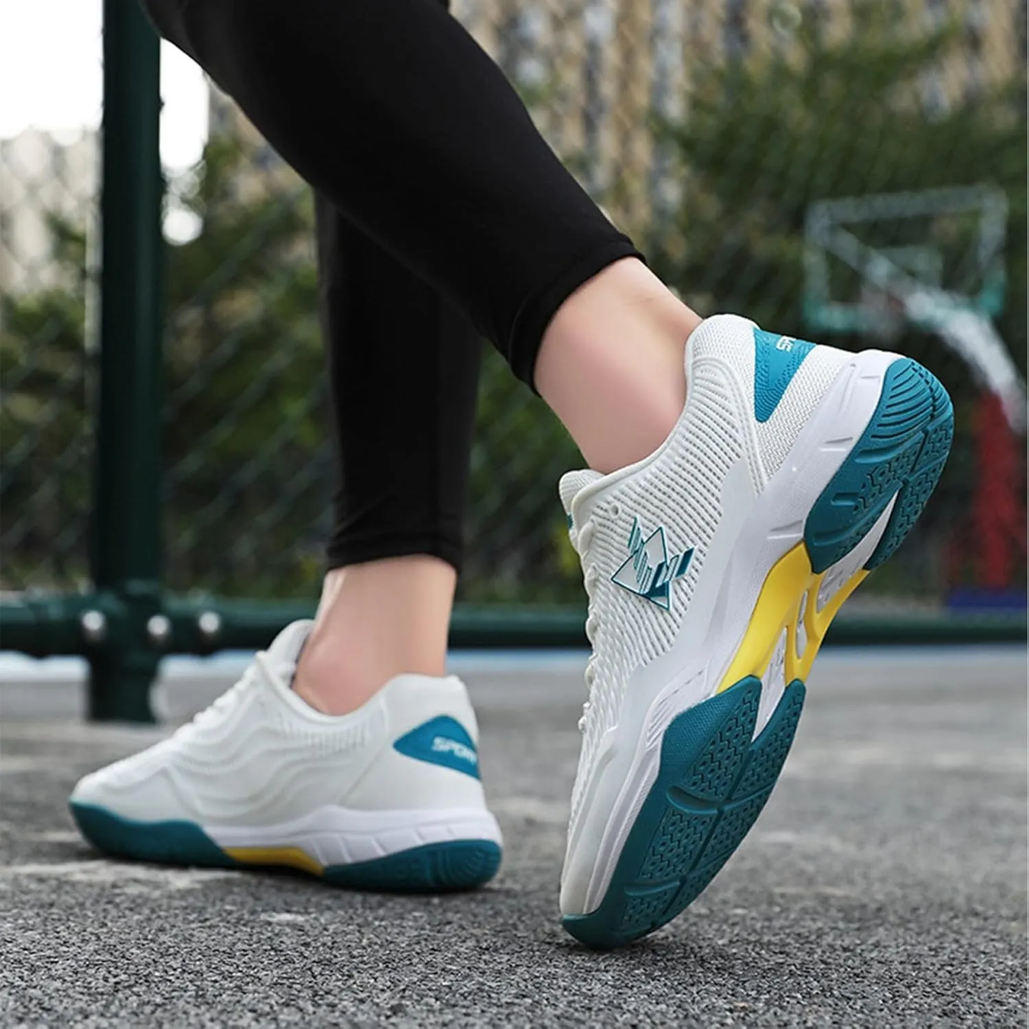 Pickleball Shoes for Mens Tennis Sneakers Racquetball Athletic Shoes Comfortable Lightweight Badminton Trainers