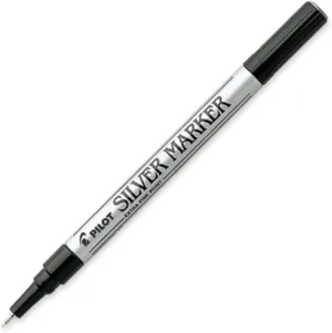 PILOT Metallic Permanent Paint Markers, Silver, Extra Fine Point, 12-Pack (41801)