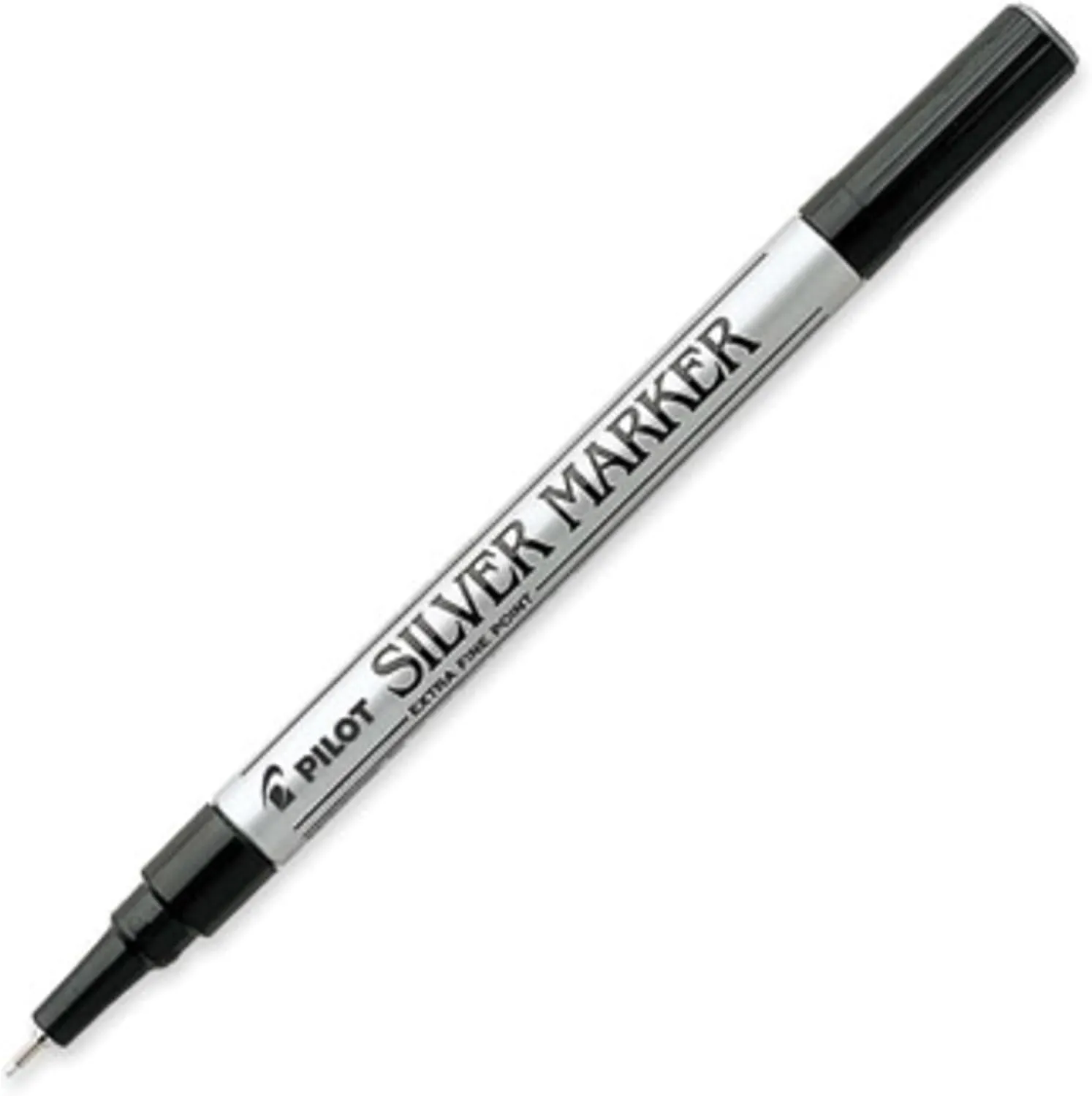 PILOT Metallic Permanent Paint Markers, Silver, Extra Fine Point, 12-Pack (41801)