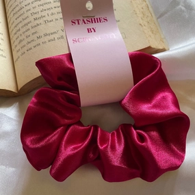 Pink Zipper Scrunchie