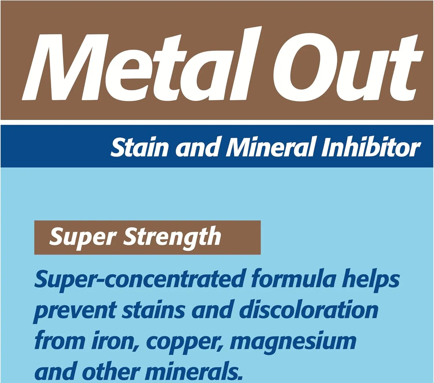 Pool Mate 1-Quart 4-Pack Concentrated Metal Out Stain and Mineral Inhibitor, Pool Metal Remover, Stain Remover, Made in USA