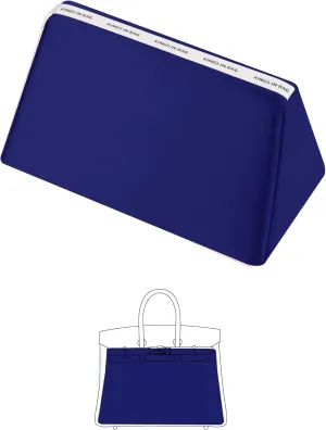 Purse Pillow Inserts for Birkin 25 Bag, KINGS IN BAG Purse Organizer Insert Pillow Compatible with Hermes Birkin Bag, Lightweight Memory Foam Pillow with Soft Satin, Daily Storage(Blue Electric, BK25)