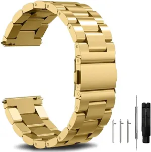 Quick Release Stainless Steel Watch Band Metal Matte Brushed Watch Strap 18mm 20mm 22mm Smartwatch Replacement Band Men Women