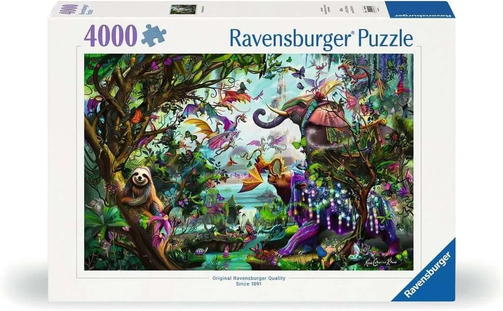 Ravensburger Tropical Dragons 4000 Piece Jigsaw Puzzle for Adults - 12000812 - Handcrafted Tooling, Made in Germany, Every Piece Fits Together Perfectly