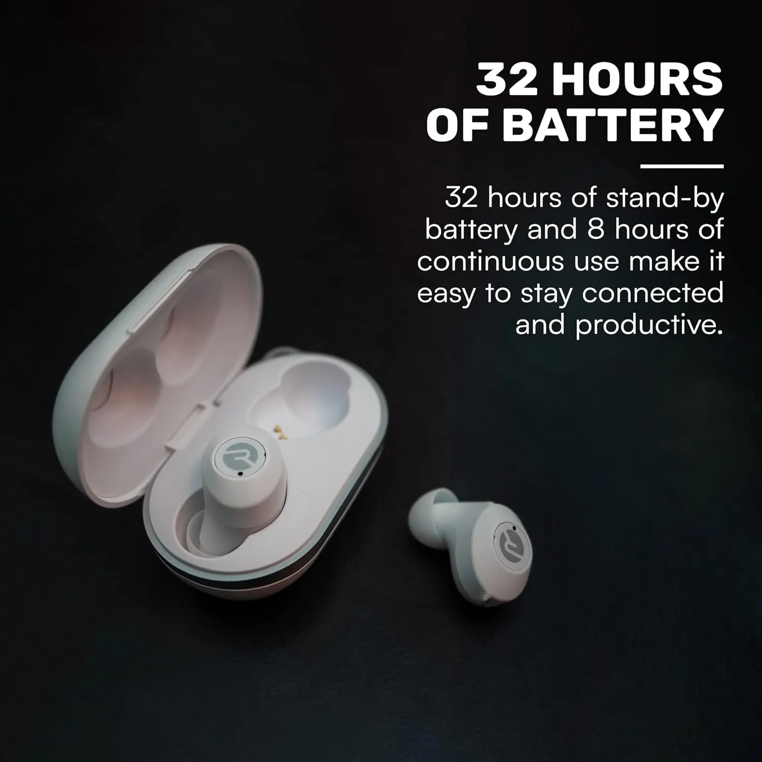 Raycon Everyday Bluetooth Wireless Earbuds (2023 Edition) with Microphone- Stereo Sound in-Ear Bluetooth Headset True Wireless Earbuds 32 Hours Playtime (Matte Rose Gold)