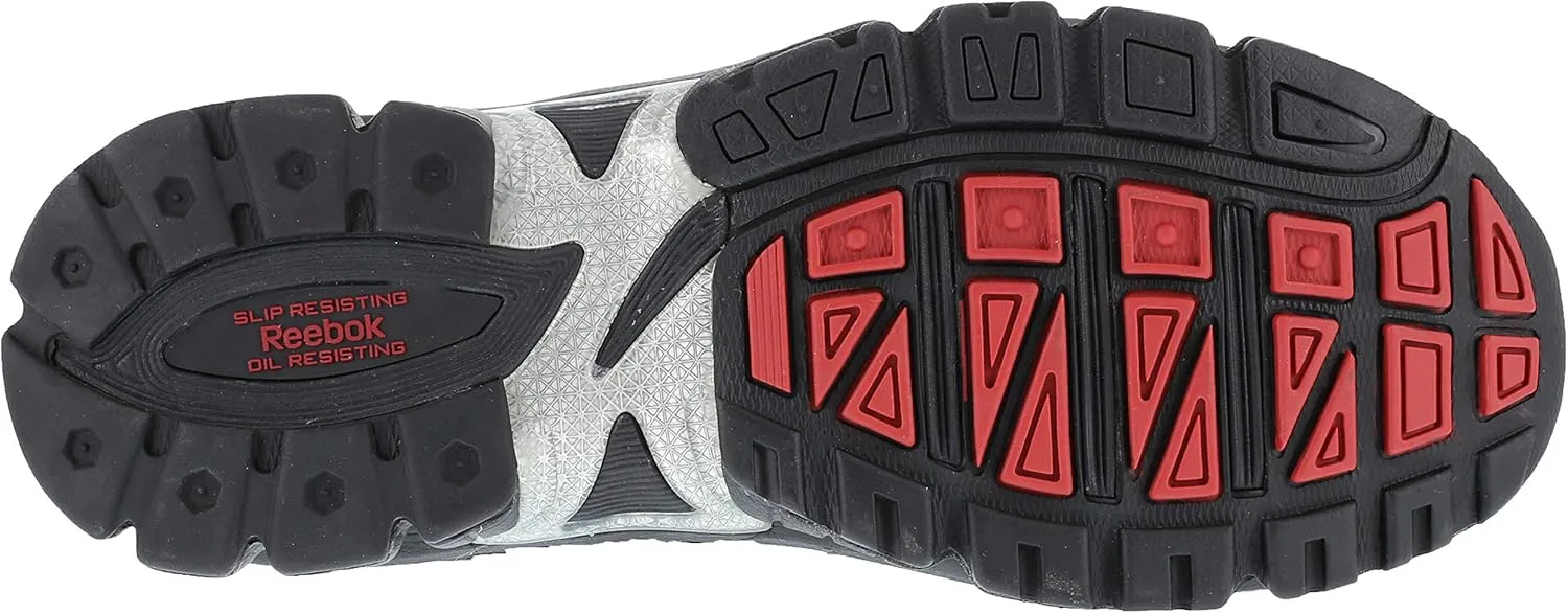 Reebok Work Men's RB4895 Ketia Work Safety Composite Toe Performance CROS Trainers Black and Silver