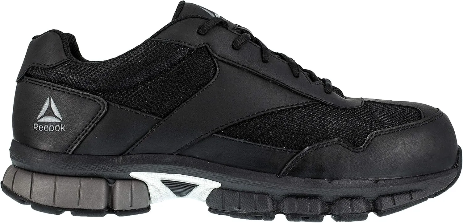 Reebok Work Men's RB4895 Ketia Work Safety Composite Toe Performance CROS Trainers Black and Silver