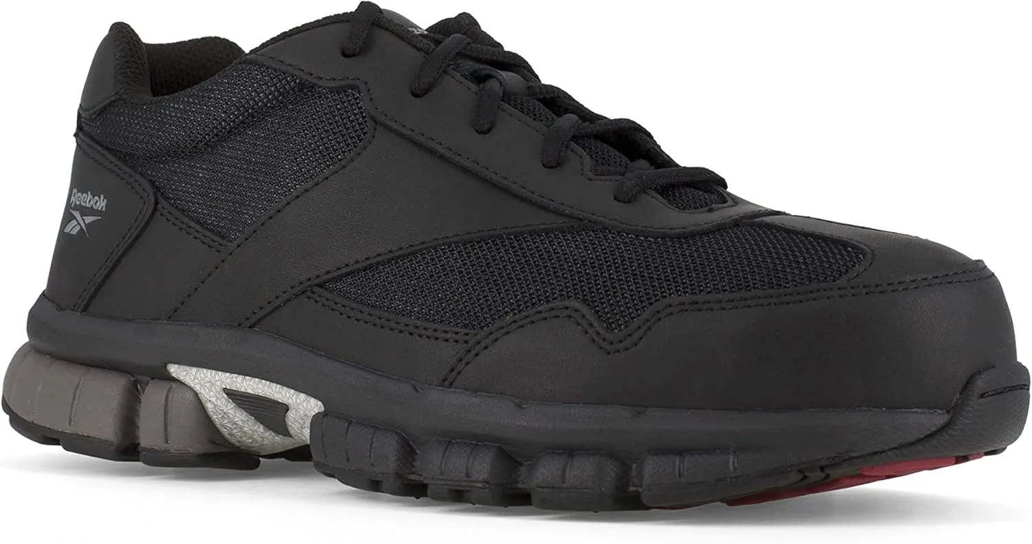 Reebok Work Men's RB4895 Ketia Work Safety Composite Toe Performance CROS Trainers Black and Silver