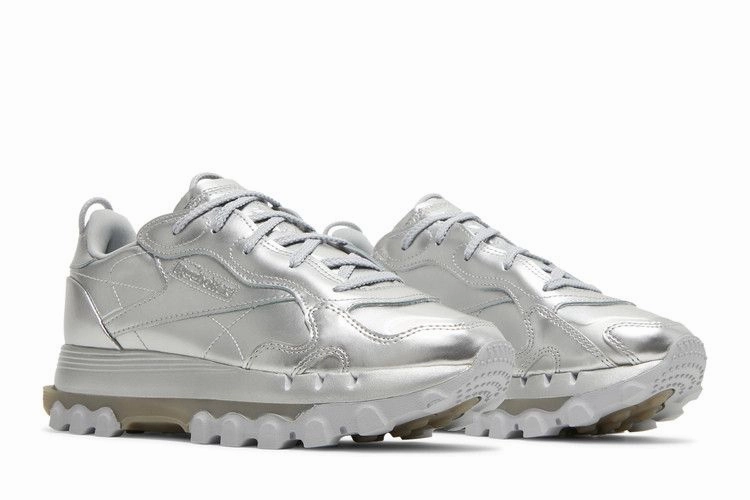 Reebok Classic Leather Cardi B Silver Metallic (Women's)