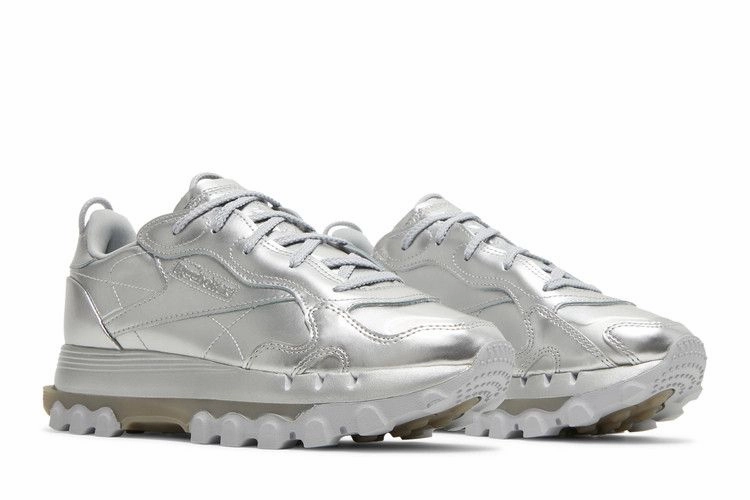 Reebok Classic Leather Cardi B Silver Metallic (Women's)