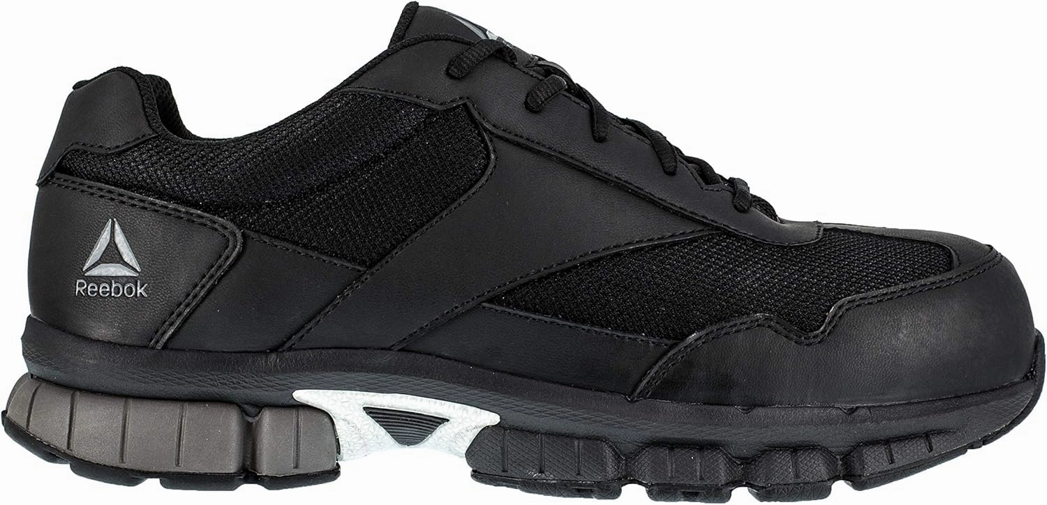 Reebok Work Men's RB4895 Ketia Work Safety Composite Toe Performance CROS Trainers Black and Silver