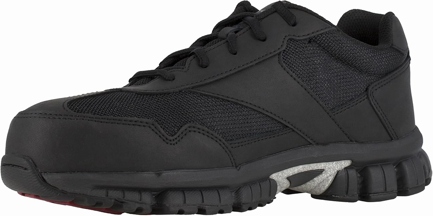 Reebok Work Men's RB4895 Ketia Work Safety Composite Toe Performance CROS Trainers Black and Silver