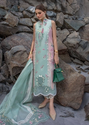 Restocked/Crimson Luxury Lawn 24/6A/Sea Foam