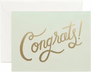 RIFLE PAPER CO. Greeting Card Boxed Set of 12 with Envelopes | Lets Your Thoughtful Handwritten Note Take Center Stage (Artisanally Crafted in the USA), Timeless Congrats