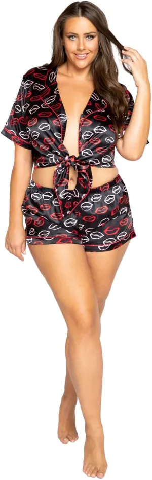 Roma Women's Plus Size 2X/Large, Black/Red & Pink