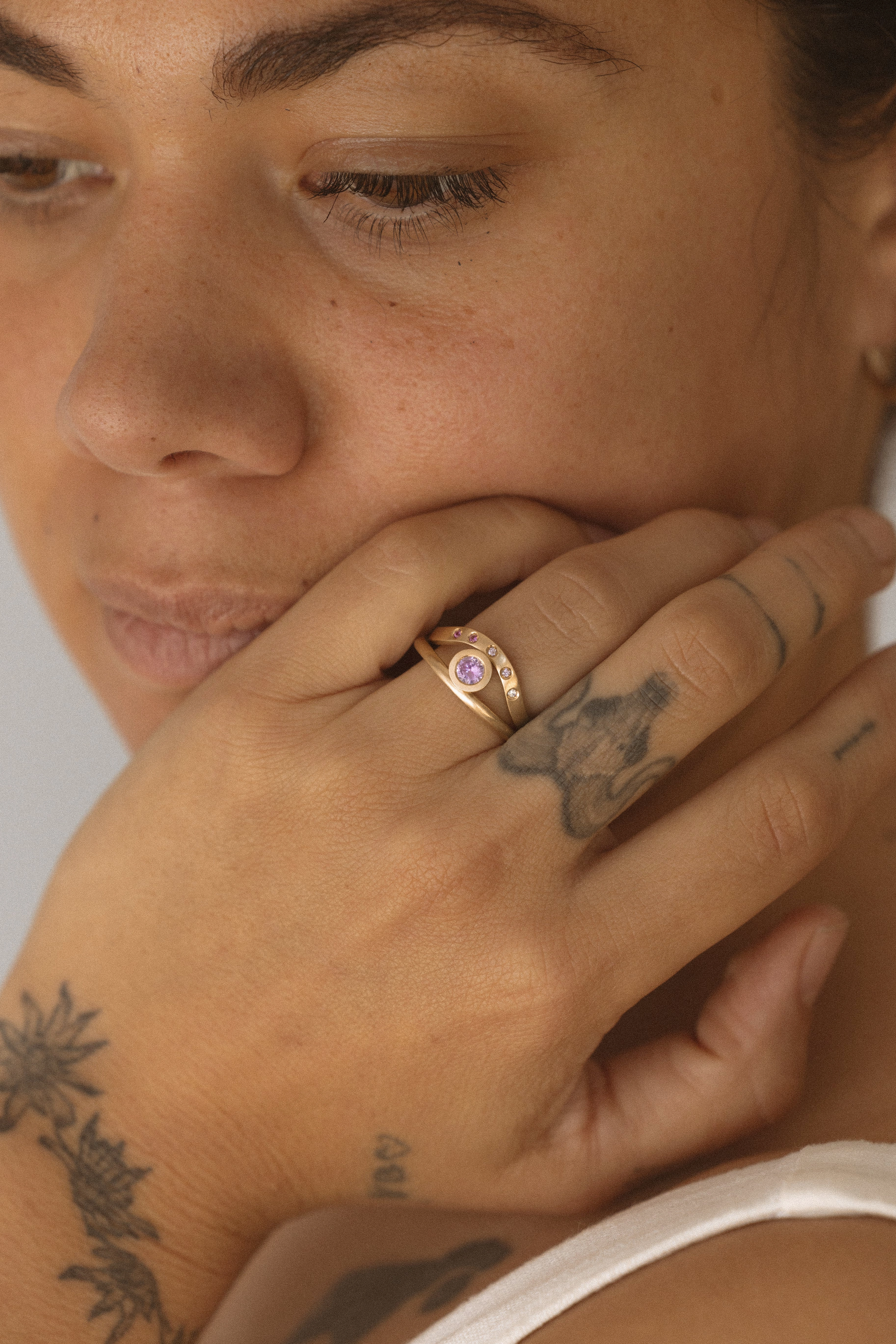 Rosée Signature Stack - yellow gold