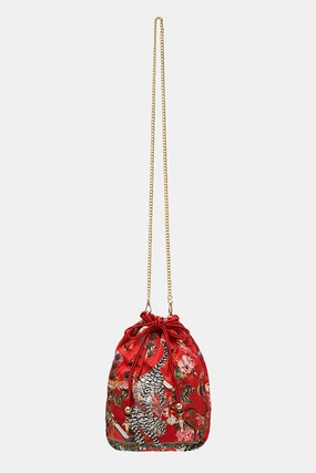 ROUND DRAWSTRING POUCH THE LEGEND OF ZIBA
