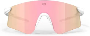 Rudy Project Astral X Sport Shield Sunglasses Astral X White Matte With Multilaser Rose Gold Lenses