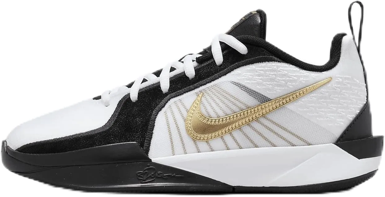 Sabrina 2 "Gold Quest Big Kids' Basketball Shoes (FQ7377-001, Black/White/Anthracite/Metallic Gold) Size 2