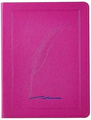 Saffiano-Pink QUILL Eco-Leather 9in Large Journal by Graphic Image - 7x9
