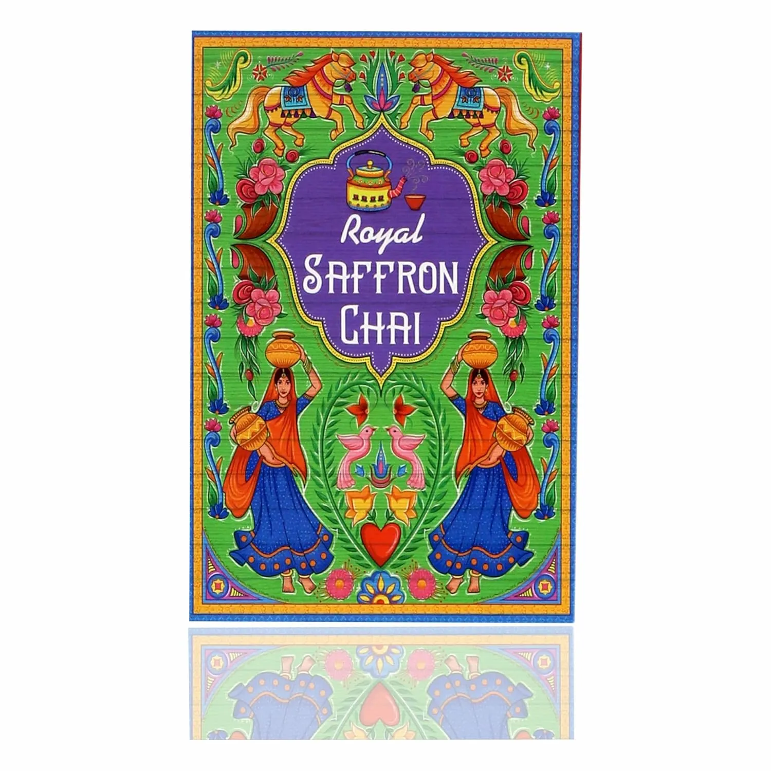 Sancha Tea Boutique, India Chai Collection, Indian Assorted Chai Teas, Cardamom/Ginger/Tulsi/Saffron Flavours, Chai Variety Pack, 50gx4 Loose Leaves