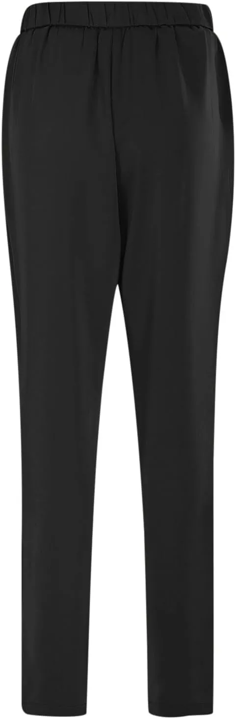 Satin Pants for Women High Waisted Pants Casual Loose Fitting Slacks with Imitation Silk Pockets Stretchy Trousers