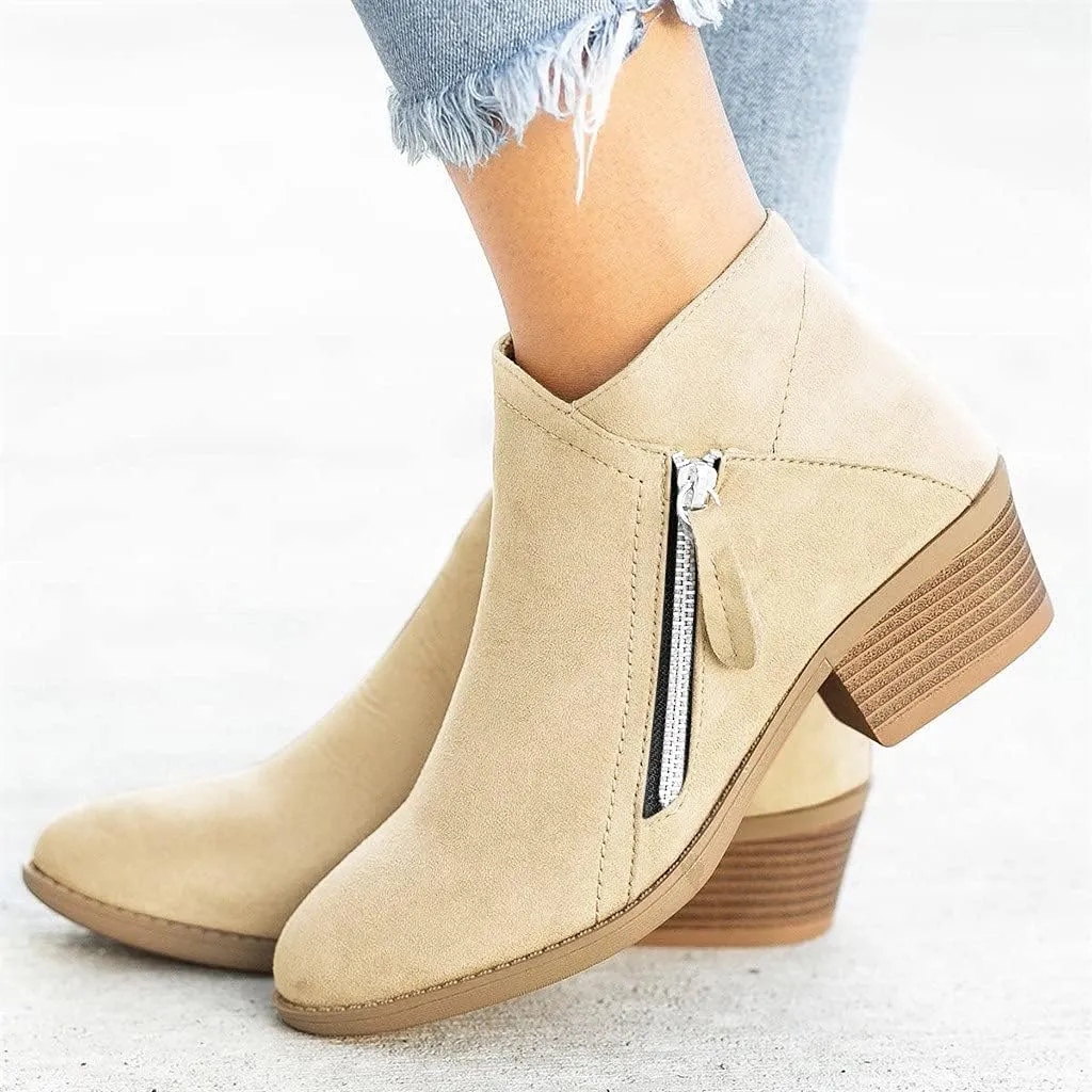 SBGMoSJ Ankle Boots for Women Low Heel Womens Extra Wide Width Booties Booties for Women Chunky Heel Low Cut Cowboy Boots Black Ankle Boots Cowboy Boots Fall Boots for Women 2023