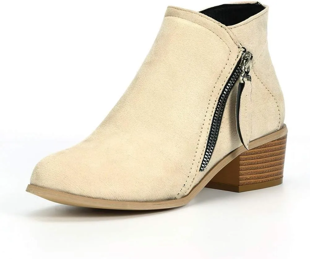 SBGMoSJ Ankle Boots for Women Low Heel Womens Extra Wide Width Booties Booties for Women Chunky Heel Low Cut Cowboy Boots Black Ankle Boots Cowboy Boots Fall Boots for Women 2023