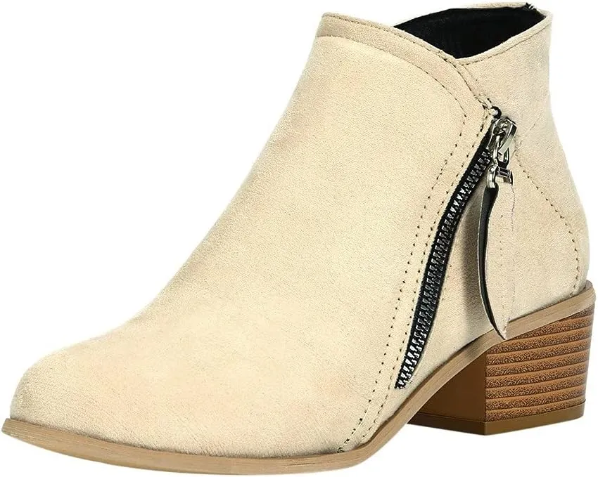 SBGMoSJ Ankle Boots for Women Low Heel Womens Extra Wide Width Booties Booties for Women Chunky Heel Low Cut Cowboy Boots Black Ankle Boots Cowboy Boots Fall Boots for Women 2023