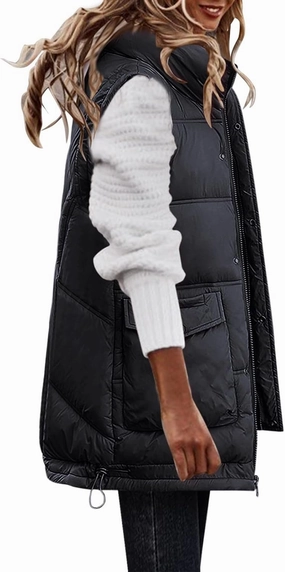 SHAOBGE Long Winter Coat Down Women Leisure Cotton Padded Jacket Tank Top Take Cotton Vest Coat of Bread Thin Down