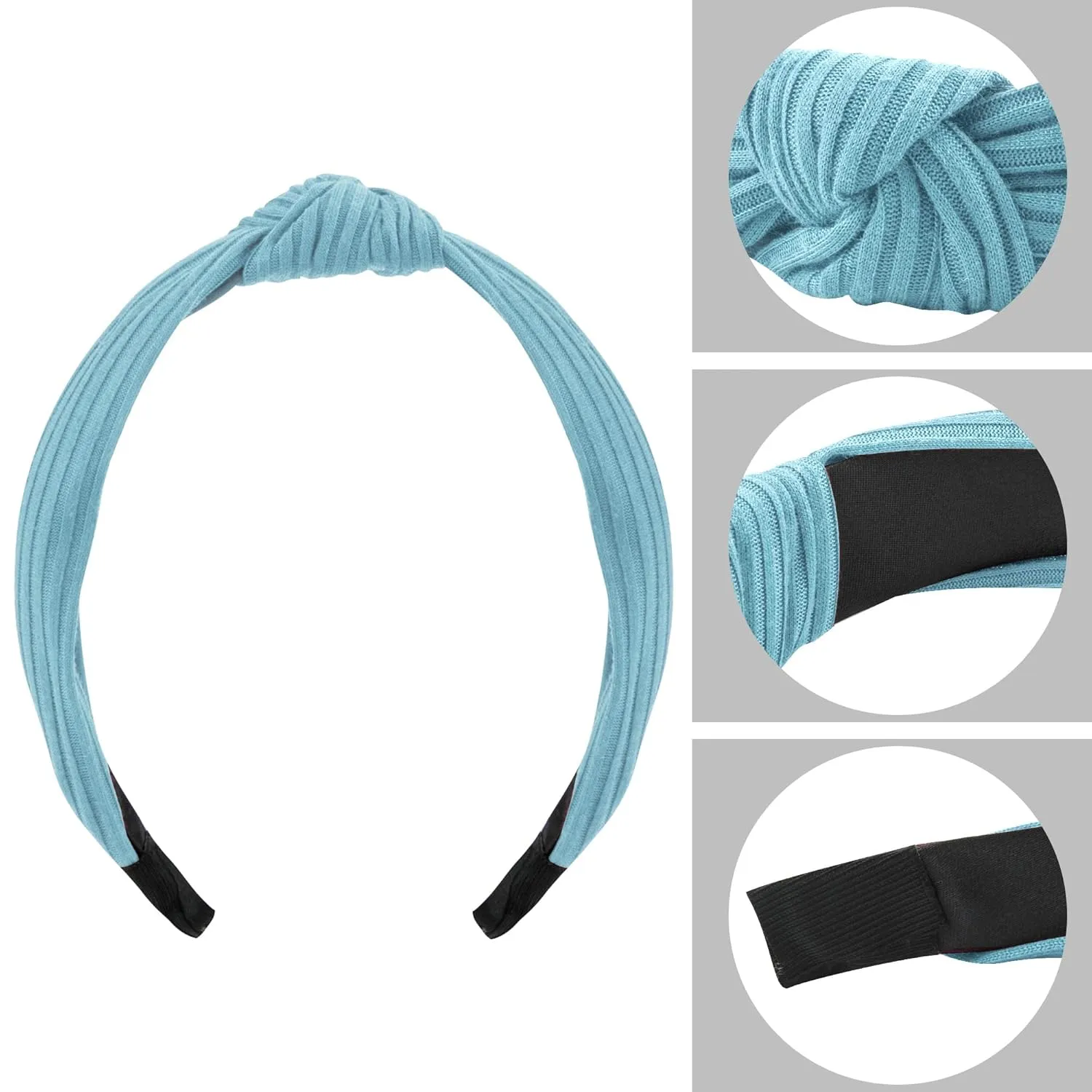 SIQUK 15 Pieces Top Knot Headband. Fabric, Satin Material. 15 Count Pack. Hairband for Women in 15 Colors. Hair Styling, Securing Hair. For female. A accessory.